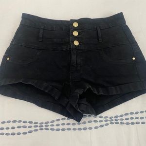 Refuge | Size 2 | Black High Waist Shorts